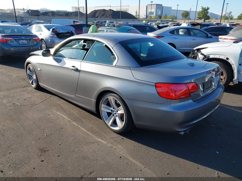 2011 BMW 3 series VIN WBADW7C58BE545236 IAAI salvage auction — FRONT END, Salvage Certificate (California), sold $1,175 on 2026-07-31 (photo 3)