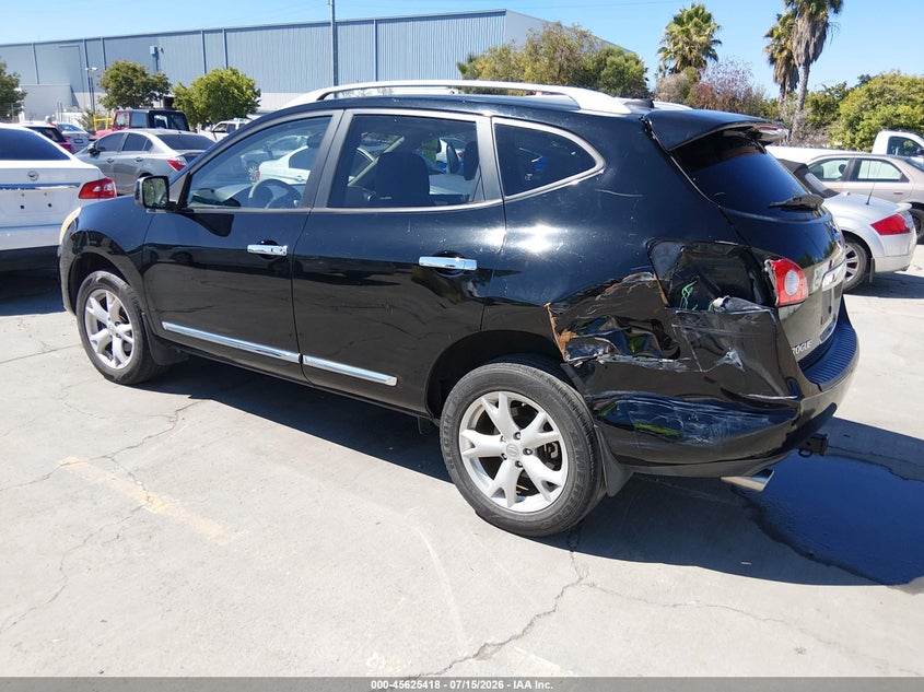 2011 Nissan Rogue VIN JN8AS5MT9BW190238 IAAI salvage auction — REAR END, Salvage (California), sold $525 on 2026-07-29 (photo 3)