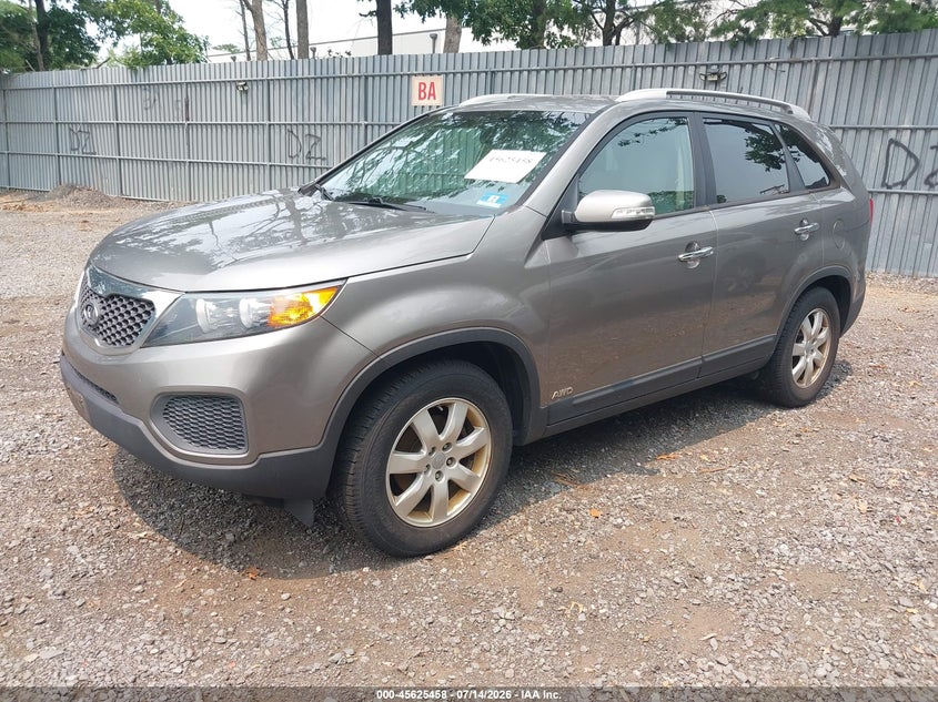 2012 Kia Sorento VIN 5XYKTDA28CG277520 IAAI salvage auction — NORMAL WEAR, Salvage Title, sold $1,100 on 2026-07-22 (photo 2)
