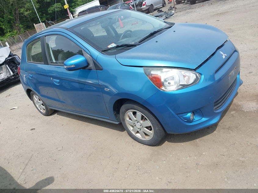 2015 Mitsubishi Mirage VIN ML32A4HJ9FH060446 IAAI salvage auction — NORMAL WEAR, Clear (Massachusetts), sold $850 on 2026-07-28 (photo 1)