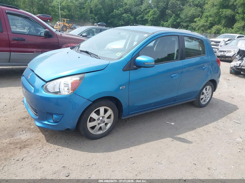 2015 Mitsubishi Mirage VIN ML32A4HJ9FH060446 IAAI salvage auction — NORMAL WEAR, Clear (Massachusetts), sold $850 on 2026-07-28 (photo 2)