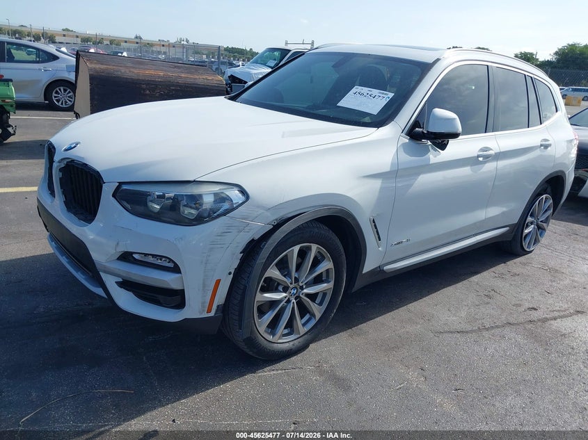 2018 BMW X3 VIN 5UXTR9C56JLD66626 IAAI salvage auction — LEFT FRONT, Rebuildable (Florida), sold $8,000 on 2026-07-31 (photo 2)
