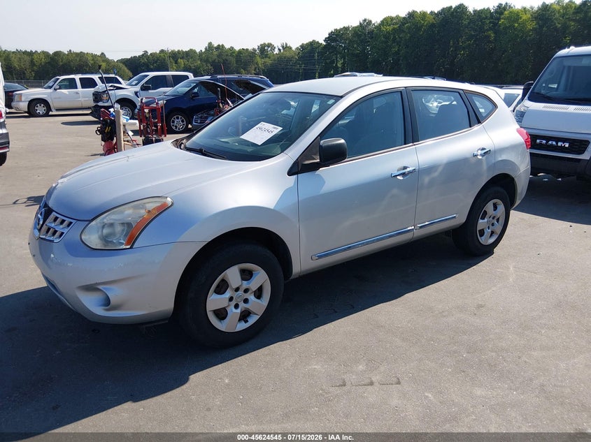 2013 Nissan Rogue VIN JN8AS5MVXDW649331 IAAI salvage auction — NORMAL WEAR, Clear (North Carolina), sold $350 on 2026-07-29 (photo 2)