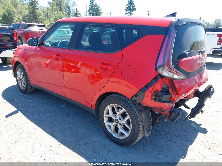 2023 Kia Soul VIN KNDJ23AU6P7190468 IAAI salvage auction — REAR END, Salvage Title, sold $525 on 2026-07-22 (photo 3)