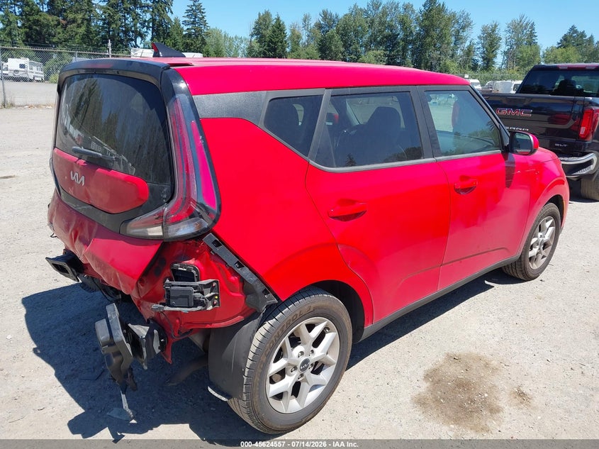 2023 Kia Soul VIN KNDJ23AU6P7190468 IAAI salvage auction — REAR END, Salvage Title, sold $525 on 2026-07-22 (photo 4)