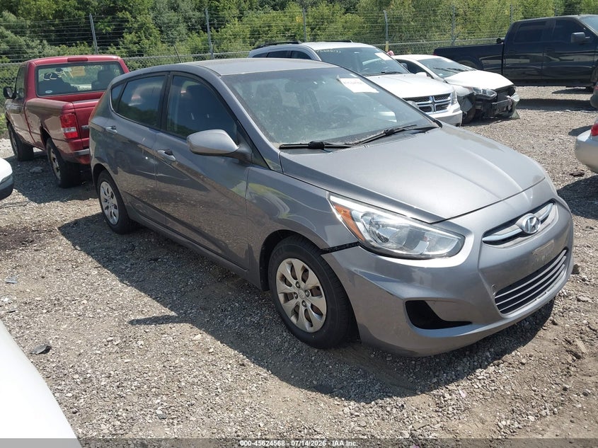 2016 Hyundai Accent VIN KMHCT5AE7GU268831 IAAI salvage auction — NORMAL WEAR, Clear (Illinois), sold $475 on 2026-07-29 (photo 1)