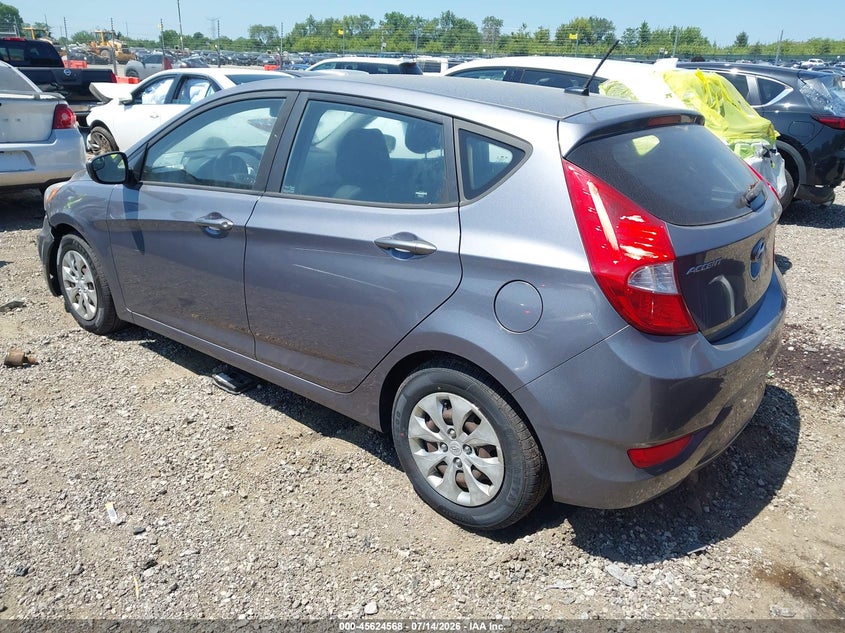 2016 Hyundai Accent VIN KMHCT5AE7GU268831 IAAI salvage auction — NORMAL WEAR, Clear (Illinois), sold $475 on 2026-07-29 (photo 3)