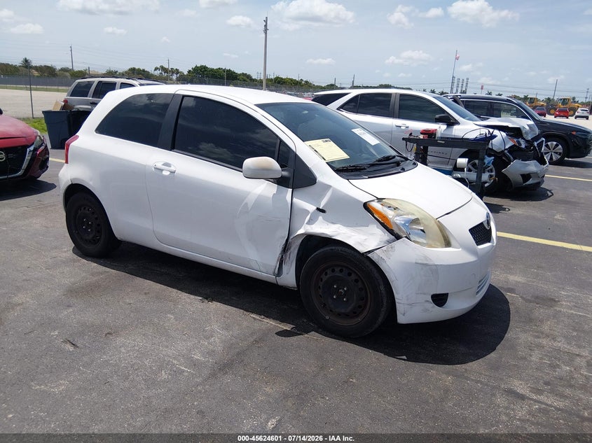 2007 Toyota Yaris VIN JTDJT923475052431 IAAI salvage auction — RIGHT FRONT, Rebuildable (Florida), sold $875 on 2026-08-01 (photo 1)