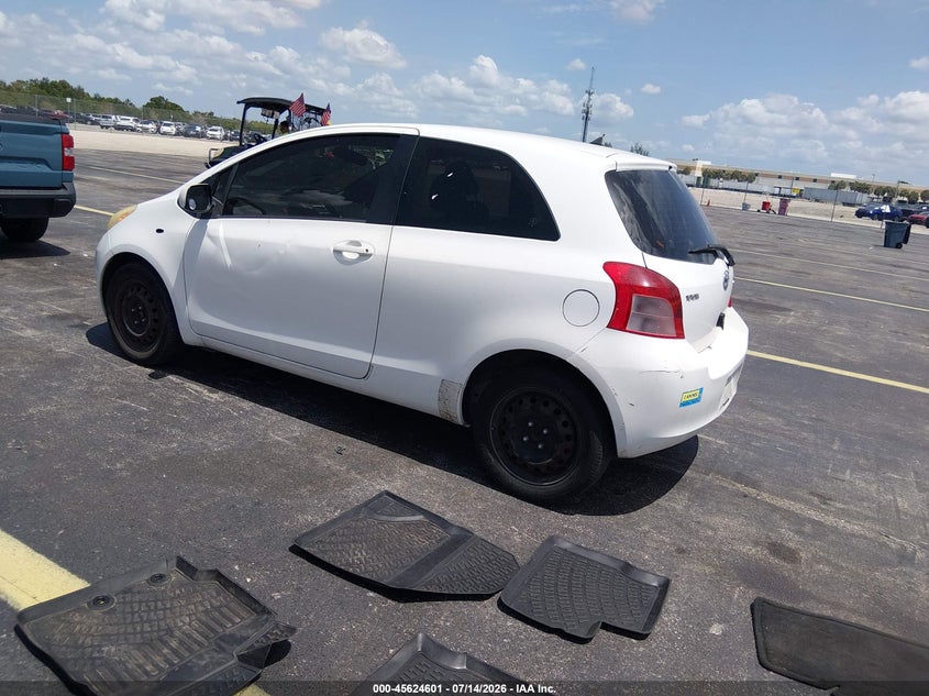 2007 Toyota Yaris VIN JTDJT923475052431 IAAI salvage auction — RIGHT FRONT, Rebuildable (Florida), sold $875 on 2026-08-01 (photo 3)