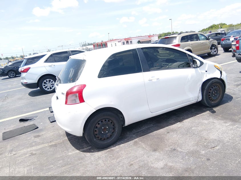 2007 Toyota Yaris VIN JTDJT923475052431 IAAI salvage auction — RIGHT FRONT, Rebuildable (Florida), sold $875 on 2026-08-01 (photo 4)