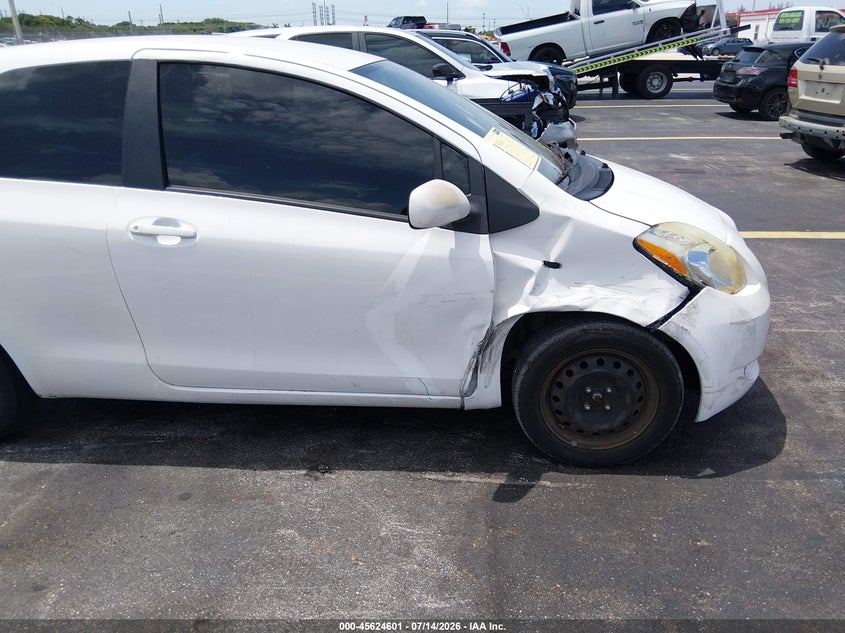 2007 Toyota Yaris VIN JTDJT923475052431 IAAI salvage auction — RIGHT FRONT, Rebuildable (Florida), sold $875 on 2026-08-01 (photo 6)