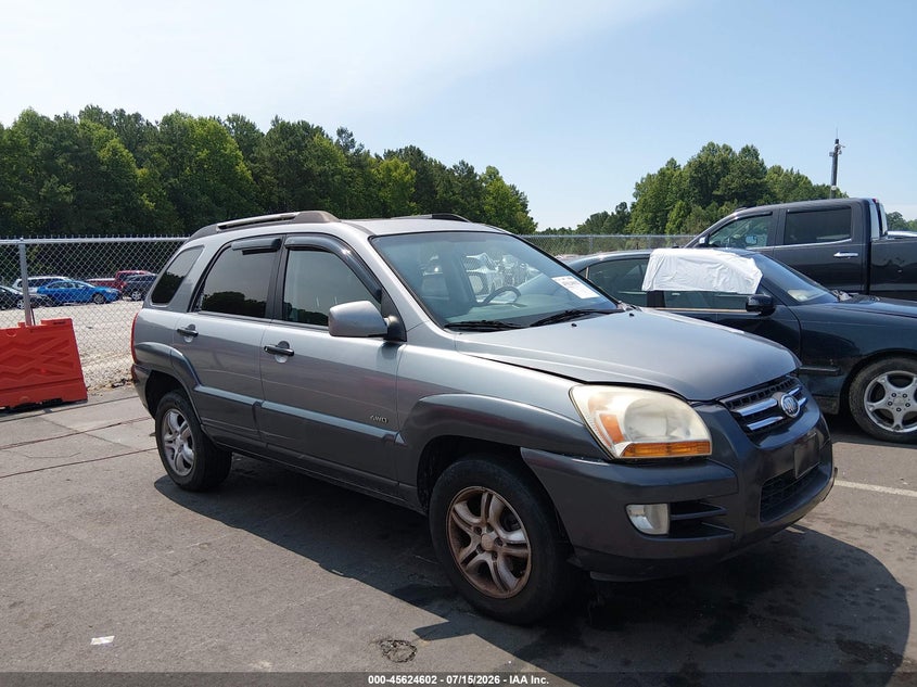 2006 Kia Sportage VIN KNDJE723867249488 IAAI salvage auction — LEFT FRONT, Salvage (North Carolina), sold $25 on 2026-07-29 (photo 1)