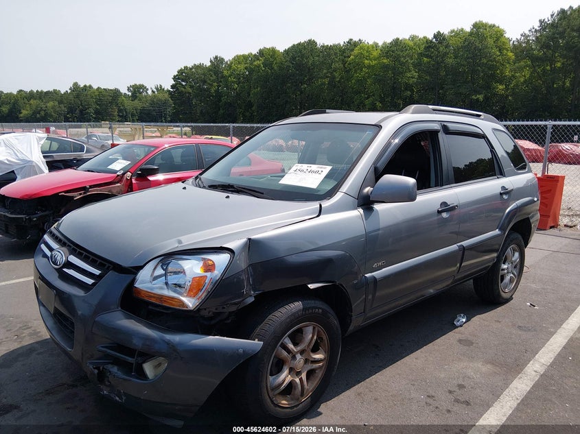 2006 Kia Sportage VIN KNDJE723867249488 IAAI salvage auction — LEFT FRONT, Salvage (North Carolina), sold $25 on 2026-07-29 (photo 2)