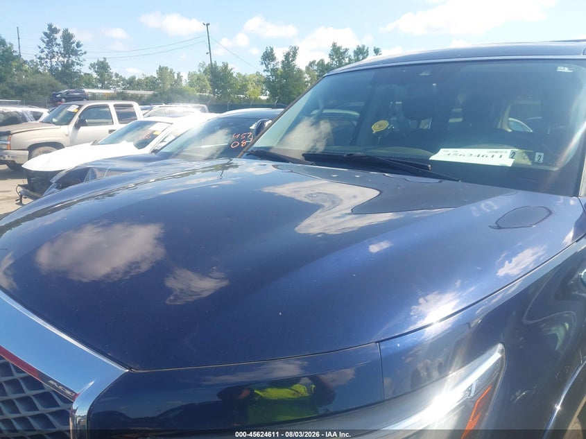2019 Infiniti Qx80 VIN JN8AZ2NE7K9230969 IAAI salvage auction — HAIL, Salvage (Ohio), sold $11,500 on 2026-08-18 (photo 6)