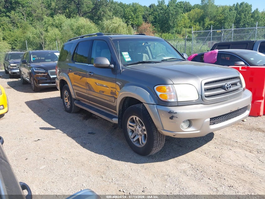 2004 Toyota Sequoia VIN 5TDBT44A74S231510 IAAI salvage auction — NORMAL WEAR, Clear (Illinois), sold $500 on 2026-07-29 (photo 1)