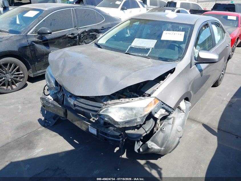 2016 Toyota Corolla VIN 5YFBURHE0GP431309 IAAI salvage auction — RIGHT FRONT, Salvage Certificate (California), sold $2,050 on 2026-07-26 (photo 2)