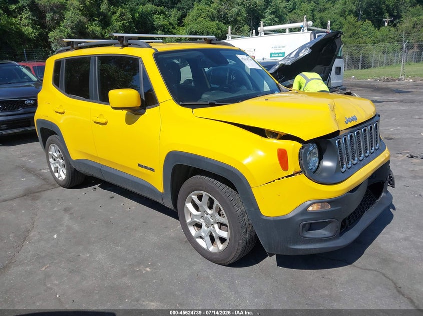 2018 Jeep Renegade VIN ZACCJABB8JPJ68489 IAAI salvage auction — FRONT END, Salvage Title, sold $2,550 on 2026-08-06 (photo 1)