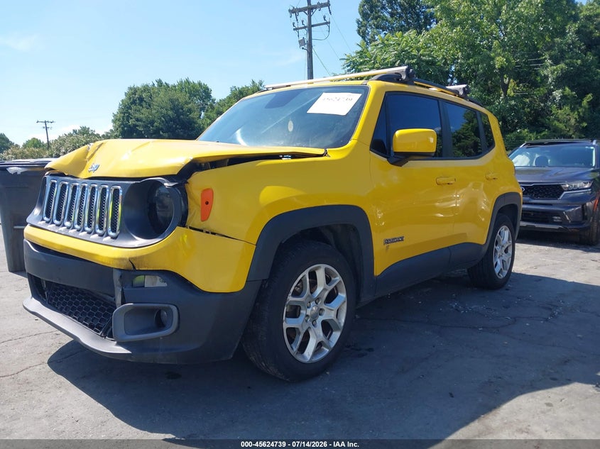 2018 Jeep Renegade VIN ZACCJABB8JPJ68489 IAAI salvage auction — FRONT END, Salvage Title, sold $2,550 on 2026-08-06 (photo 2)
