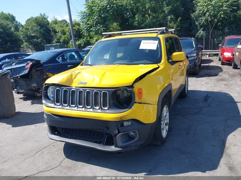 2018 Jeep Renegade VIN ZACCJABB8JPJ68489 IAAI salvage auction — FRONT END, Salvage Title, sold $2,550 on 2026-08-06 (photo 6)