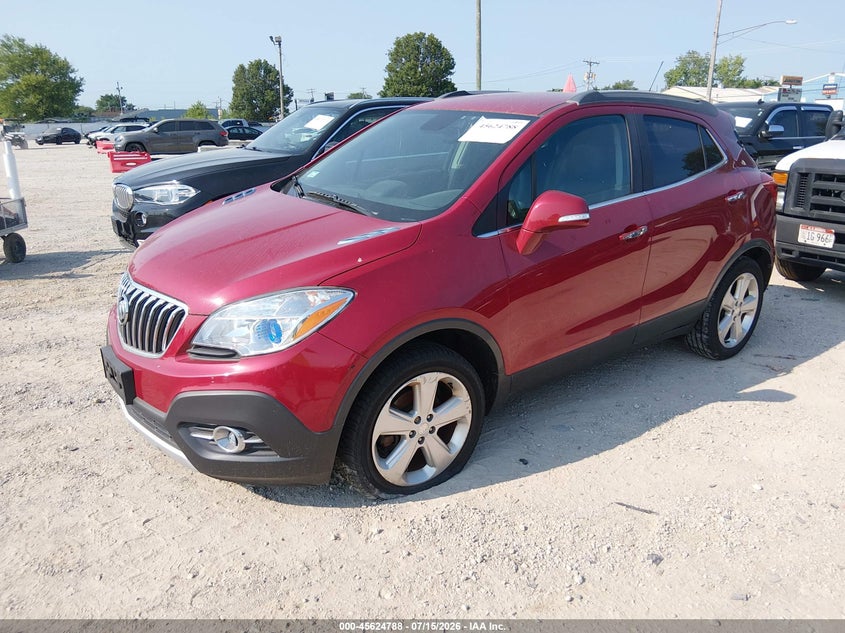 2015 Buick Encore VIN KL4CJFSB4FB201340 IAAI salvage auction — NORMAL WEAR, Clear (Illinois), sold $50 on 2026-07-21 (photo 2)