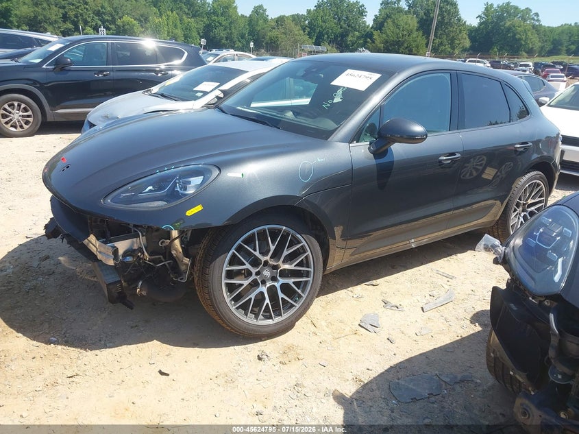 2020 Porsche Macan VIN WP1AA2A54LLB13569 IAAI salvage auction — FRONT END, Salvage (North Carolina), sold $14,275 on 2026-08-10 (photo 2)