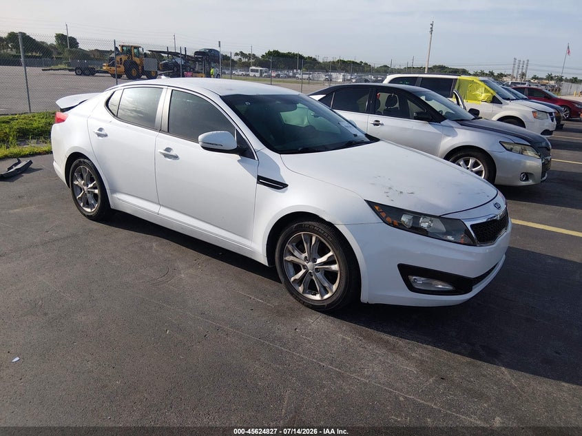 2012 Kia Optima VIN 5XXGN4A77CG006299 IAAI salvage auction — REAR END, Rebuildable (Florida), sold $25 on 2026-07-23 (photo 1)