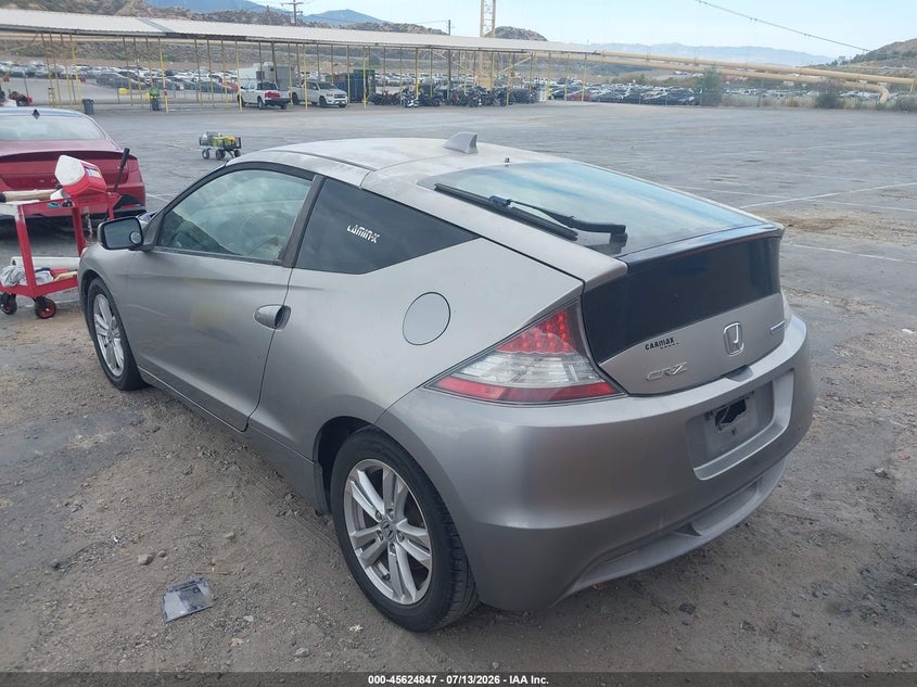 2011 Honda Cr-z VIN JHMZF1D67BS015062 IAAI salvage auction — LEFT SIDE, Clear - Dealer Only (California), sold $400 on 2026-07-29 (photo 3)