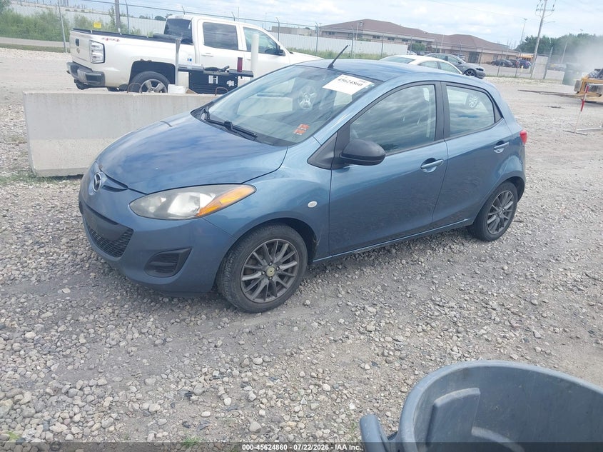 2014 Mazda 2 VIN JM1DE1KY5E0188517 IAAI salvage auction — NORMAL WEAR, Clear-Endorsement (Wisconsin), sold $625 on 2026-07-30 (photo 2)