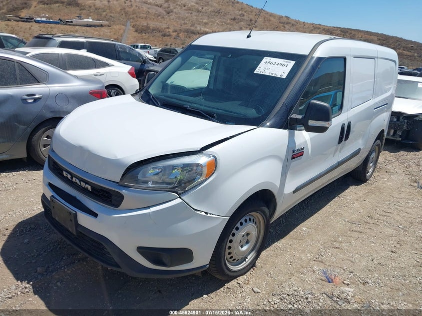 2022 Ram Promaster city VIN ZFBHRFAB4N6X52500 IAAI salvage auction — FRONT END, Clear (California), sold $5,200 on 2026-08-11 (photo 2)
