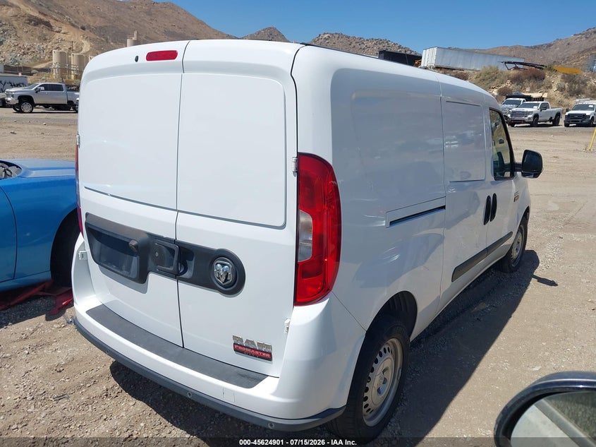 2022 Ram Promaster city VIN ZFBHRFAB4N6X52500 IAAI salvage auction — FRONT END, Clear (California), sold $5,200 on 2026-08-11 (photo 4)