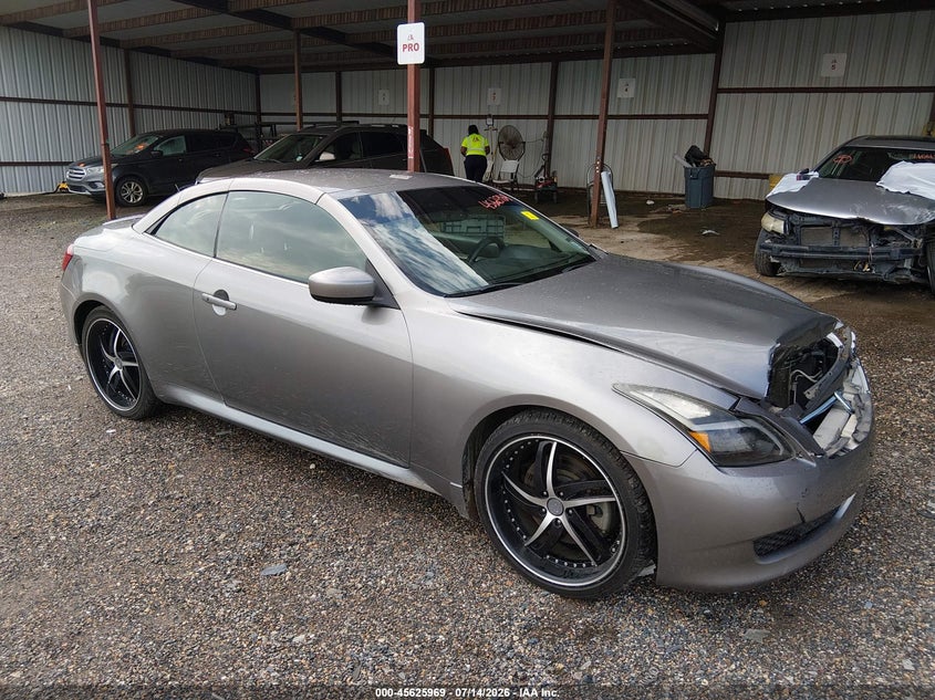 2009 Infiniti G37 VIN JNKCV66E59M723447 IAAI salvage auction — FRONT END, Salvage (Louisiana), sold $1,200 on 2026-08-23 (photo 1)