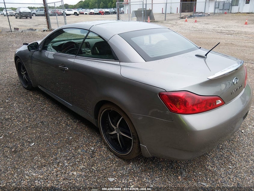2009 Infiniti G37 VIN JNKCV66E59M723447 IAAI salvage auction — FRONT END, Salvage (Louisiana), sold $1,200 on 2026-08-23 (photo 3)