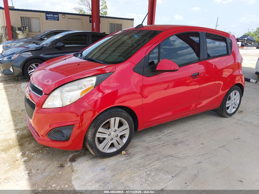 2015 Chevrolet Spark VIN KL8CB6S9XFC804926 IAAI salvage auction — FRONT END, Salvage Title, sold $1,100 on 2026-07-28 (photo 2)