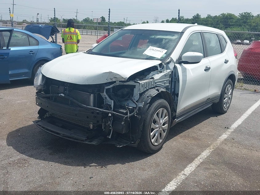2017 Nissan Rogue VIN KNMAT2MT8HP609044 IAAI salvage auction — FRONT END, Salvage (Louisiana), sold $1,650 on 2026-07-27 (photo 2)