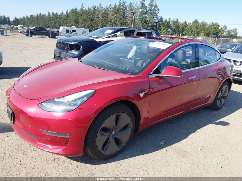 2020 Tesla Model 3 VIN 5YJ3E1EB5LF635803 IAAI salvage auction — ROOF, Bill Of Sale (Washington), sold $4,100 on 2026-07-30 (photo 2)