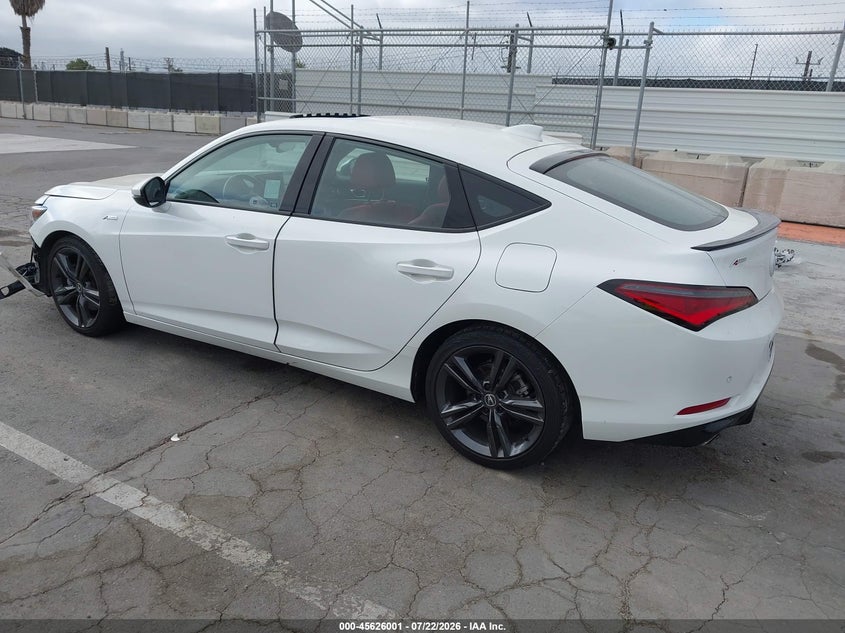 2025 Acura Integra VIN 19UDE4H60SA014451 IAAI salvage auction — FRONT END, Salvage Title, sold $8,500 on 2026-09-02 (photo 3)