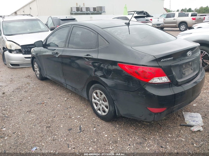 2013 Hyundai Accent VIN KMHCT4AE8DU397540 IAAI salvage auction — NORMAL WEAR, Salvage Title, sold $325 on 2026-07-23 (photo 3)