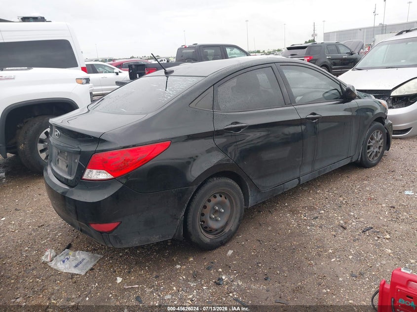 2013 Hyundai Accent VIN KMHCT4AE8DU397540 IAAI salvage auction — NORMAL WEAR, Salvage Title, sold $325 on 2026-07-23 (photo 4)