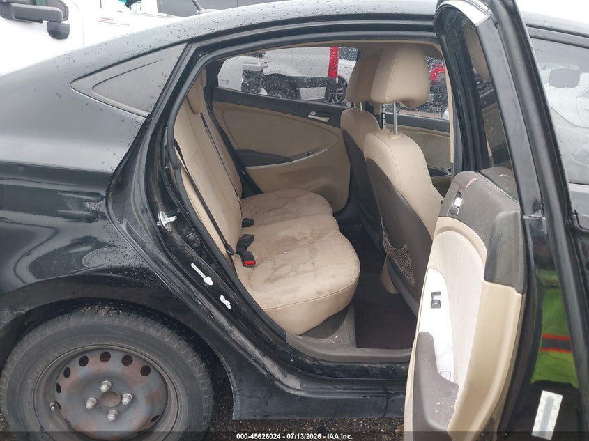 2013 Hyundai Accent VIN KMHCT4AE8DU397540 IAAI salvage auction — NORMAL WEAR, Salvage Title, sold $325 on 2026-07-23 (photo 8)