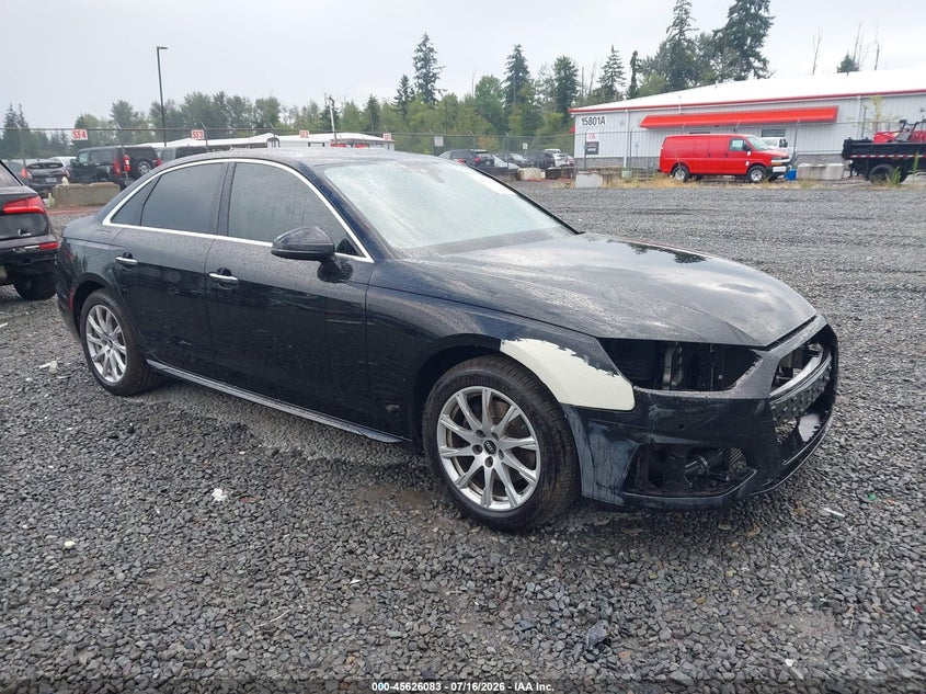 2022 Audi A4 VIN WAUABAF41NA004619 — IAAI salvage auction photo