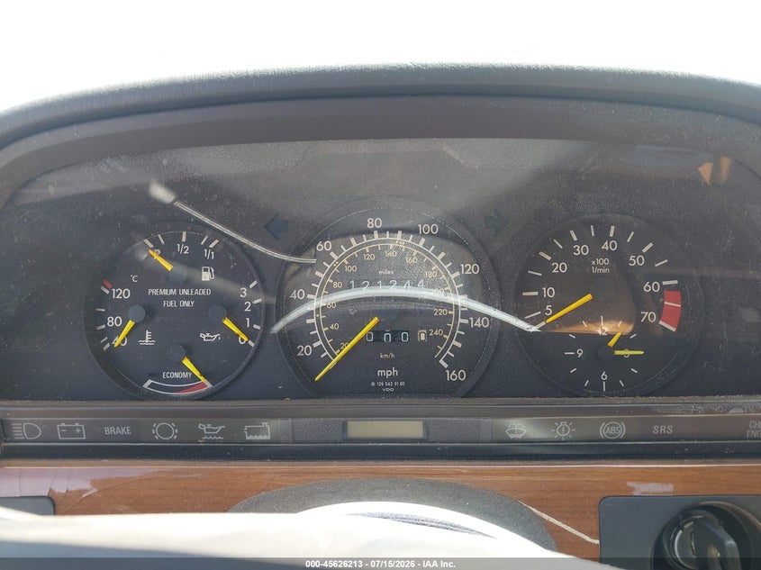 1990 Mercedes-benz 300 VIN WDBCA25D3LA537072 IAAI salvage auction — NORMAL WEAR, Clear - Dealer Only (California), sold $25 on 2026-07-22 (photo 7)
