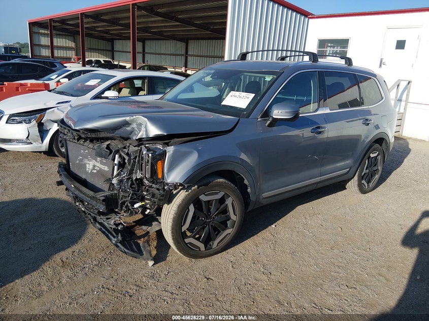 2024 Kia Telluride VIN 5XYP3DGC9RG555937 IAAI salvage auction — FRONT END, Wait Title, sold $8,600 on 2026-08-23 (photo 2)