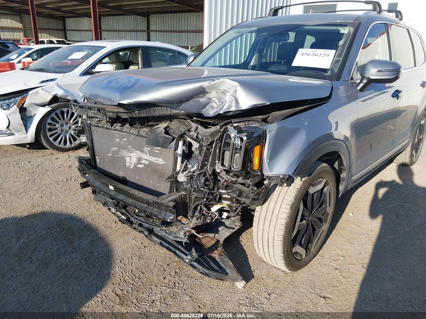2024 Kia Telluride VIN 5XYP3DGC9RG555937 IAAI salvage auction — FRONT END, Wait Title, sold $8,600 on 2026-08-23 (photo 6)