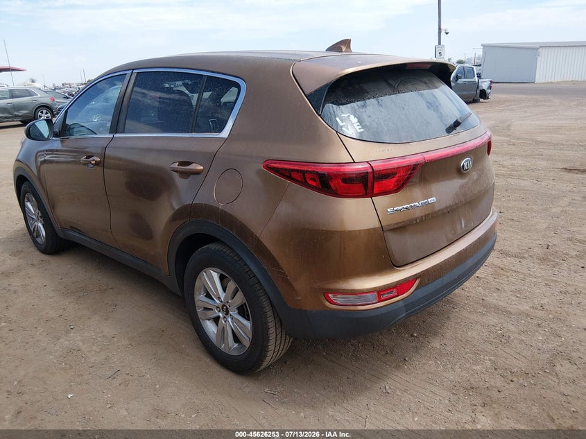 2017 Kia Sportage VIN KNDPM3AC3H7080653 IAAI salvage auction — NORMAL WEAR, Clear-Dealer Only (Arizona), sold $1,950 on 2026-07-28 (photo 3)