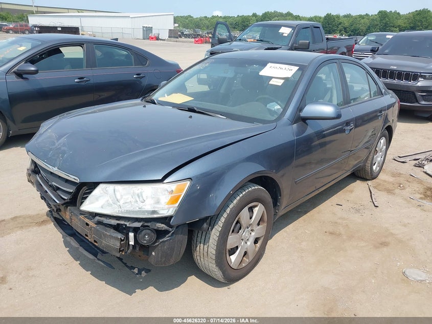2010 Hyundai Sonata VIN 5NPET4ACXAH614085 IAAI salvage auction — FRONT END, Salvage (Ohio), sold $625 on 2026-07-31 (photo 2)