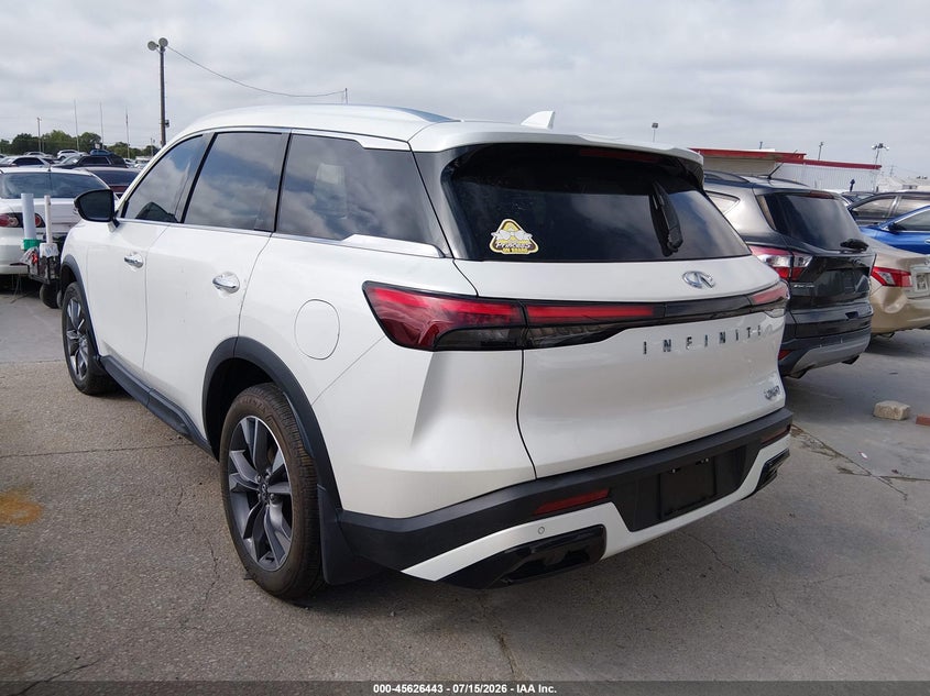 2024 Infiniti Qx60 VIN 5N1DL1FR2RC354193 IAAI salvage auction — NORMAL WEAR, Original (Texas), sold $8,150 on 2026-07-29 (photo 3)