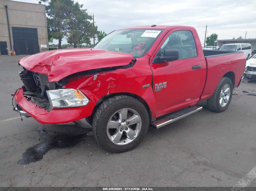 2019 Ram 1500 VIN 3C6JR7ATXKG507960 IAAI salvage auction — FRONT END, Salvage Title, sold $1,750 on 2026-08-01 (photo 2)