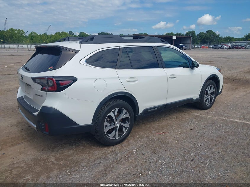 2020 Subaru Outback VIN 4S4BTANC7L3250844 IAAI salvage auction — SIDE, Salvage (Tennessee), sold $5,700 on 2026-08-01 (photo 4)