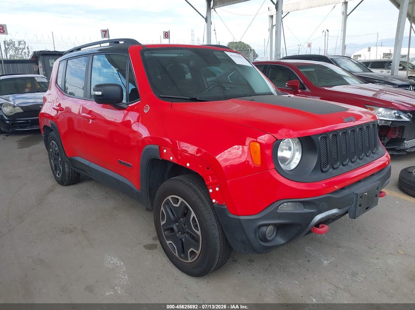 2017 Jeep Renegade VIN ZACCJBCB8HPF94619 IAAI salvage auction — REAR END, Salvage Title, sold $2,750 on 2026-07-26 (photo 1)