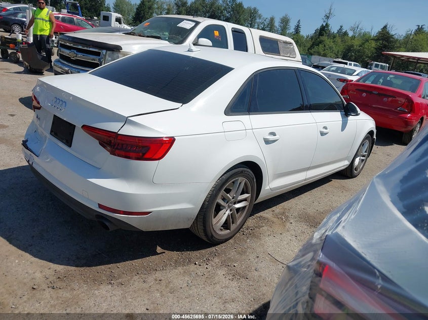 2017 Audi A4 VIN WAUGNAF42HN057313 IAAI salvage auction — REAR END, Bill Of Sale (Washington), sold $25 on 2026-07-29 (photo 4)